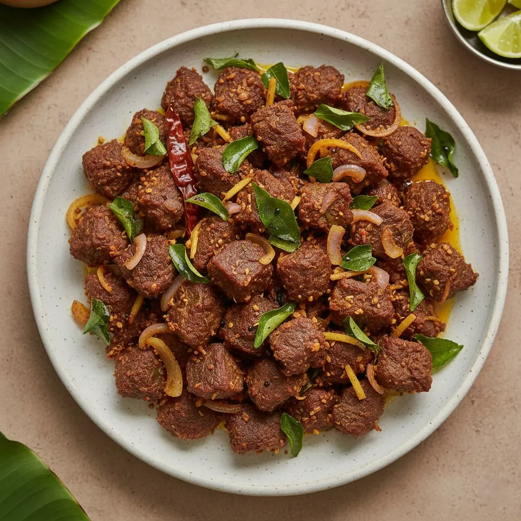 Chilly Beef Dry - Spicy Kerala beef at Olive South Indian Cuisine Calgary